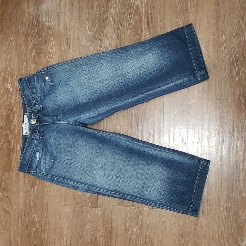 (2) Walery Collection Brazilian Nature Cropped Denim Capris Capri Western Classy